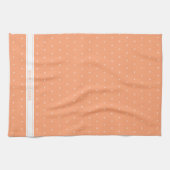 oranje perzik modern motief theedoek (Horizontaal)