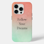 Oranje perzikmunt Case-Mate iPhone case (Achterkant)