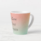 Oranje perzikmunt latte mok (Rechterhoek)