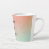 Oranje perzikmunt latte mok (Rechts)