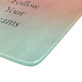 Oranje perzikmunt snijplank (Hoek)