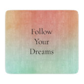 Oranje perzikmunt snijplank (Voorkant)