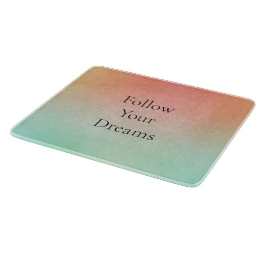 Oranje perzikmunt snijplank (Hoek)