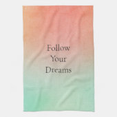 Oranje perzikmunt theedoek (Verticaal)