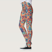 Oranje Perzisch patroon Leggings (Links)