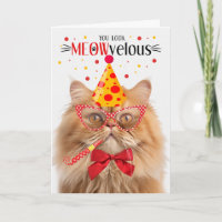 Oranje Perzische Kat MEOWvelous Verjaardag