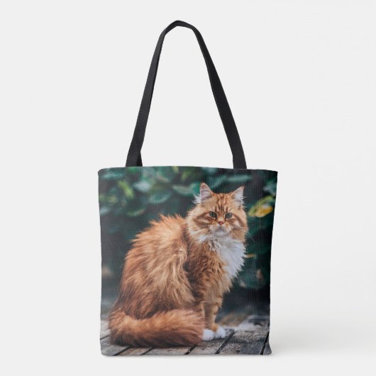 Oranje Perzische kat Tote Bag (Achterkant)