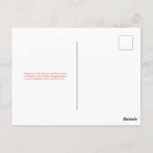 Oranje Pesach Briefkaart (Achterkant)