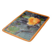 Oranje peul, opuntia cactus, bloemfoto badmat (Gekanteld)