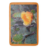 Oranje peul, opuntia cactus, bloemfoto badmat (Voorkant Verticaal)