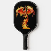 Oranje Phoenix stijgt van de Fantasy van de Fiery Pickleball Paddle (Achterkant)