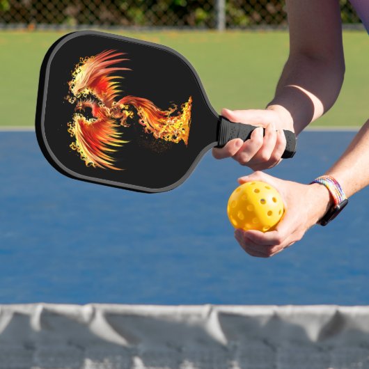 Oranje Phoenix stijgt van de Fantasy van de Fiery Pickleball Paddle (Insitu)