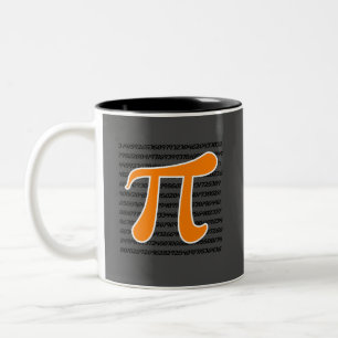 Oranje Pi-symbool Tweekleurige Koffiemok