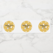 Oranje Pickleball gepersonaliseerde aangepaste tek Waterfles Etiket (Enkel label)