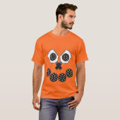 Oranje Pickleball Jackolantern T-shirt (Voorkant volledig)