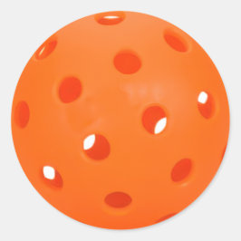 Oranje Pickleball Ronde Sticker