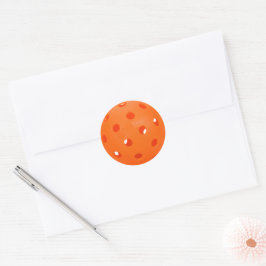 Oranje Pickleball Ronde Sticker