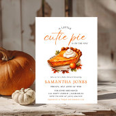 Oranje Pie Pumpkin Herfst Baby shower Uitnodiging