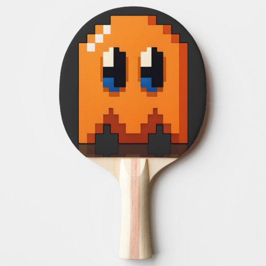 Oranje Pier art fanart PacMan Tafeltennisbatje (Voorkant)