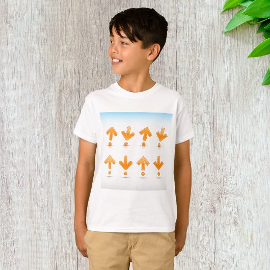 Oranje pijlen t-shirt