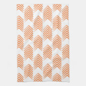 Oranje pijlpatroon theedoek (Verticaal)