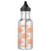 Oranje pijlpatroon waterfles (Rechts)