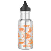Oranje pijlpatroon waterfles (Links)