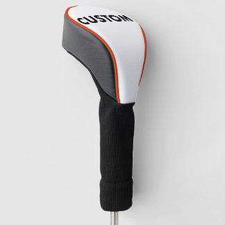 ORANJE Pijp Custom Golf Driver Headcover Blanco