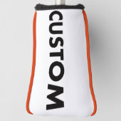 ORANJE Pijp Custom Golf Putter Headcover Blanco (Draai 90)