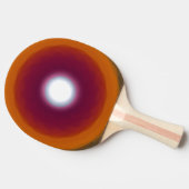 oranje pingpongbal tafeltennisbatje (Zijkant)