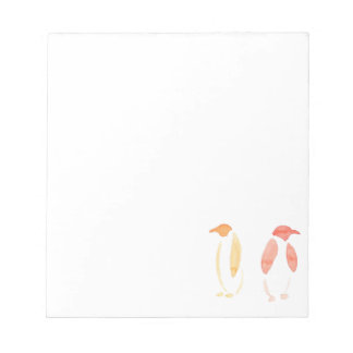 Oranje pinguïns notitieblok