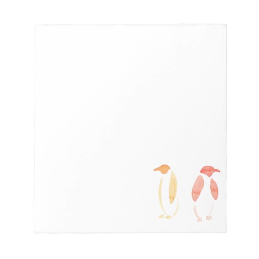 Oranje pinguïns notitieblok (Voorkant)