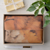 Oranje pioenrozen 2 decoupage collage ontwerp tissuepapier (Geschenk)