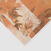 Oranje Pioenrozen Decoupage Design Tissuepapier (Detail)