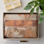 Oranje Pioenrozen Decoupage Design Tissuepapier (Geschenk)