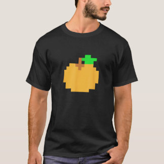 Oranje Pixel 8 bit Arcade Videospel Matching Kostu T-shirt