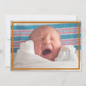 Oranje plaat gemaakt in Texas Horizontale Foto Aankondiging (Achterkant)