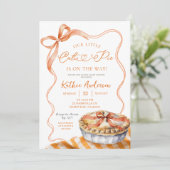 Oranje Plaid Cutie Pie Baby shower Kaart (Staand voorkant)