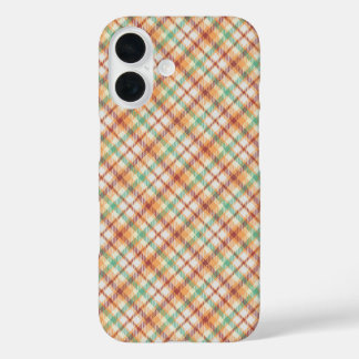 Oranje Plaid iPhone Case