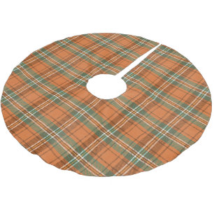 Oranje Plaid Tartan Kerstboom Rok