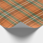 Oranje Plaid Tartan Mix Cadeaupapier (Hoek)