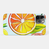 Oranje plak: citruskunst Case-Mate iPhone case (Achterkant (horizontaal))