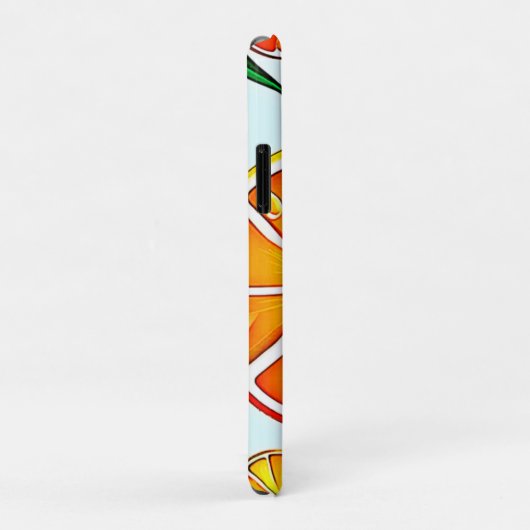 Oranje plak: citruskunst Case-Mate iPhone case (Achterkant/rechts)