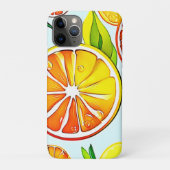 Oranje plak: citruskunst Case-Mate iPhone case (Achterkant)
