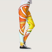 Oranje plak: citruskunst leggings (Rechts)