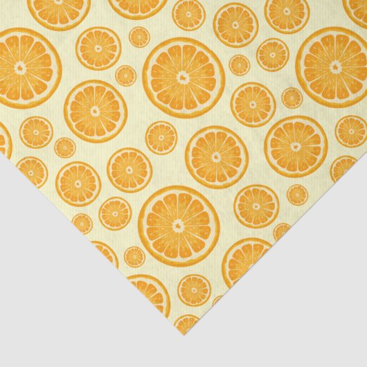 Oranje plak citrusvruchten tissuepapier (Detail)
