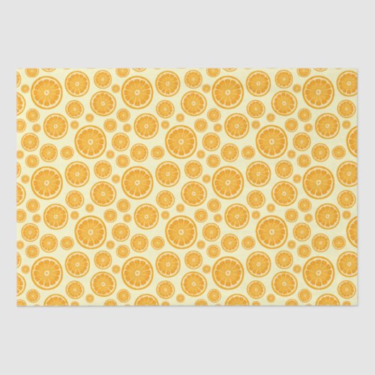 Oranje plak citrusvruchten tissuepapier (Voorkant)