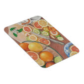 oranje plak display art print op magneet (Rechterzijde)