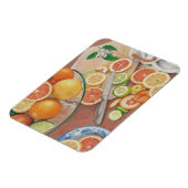 oranje plak display art print op magneet (Linkerzijde)