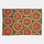 Oranje plakjes keukenhanddoeken (Horizontaal)